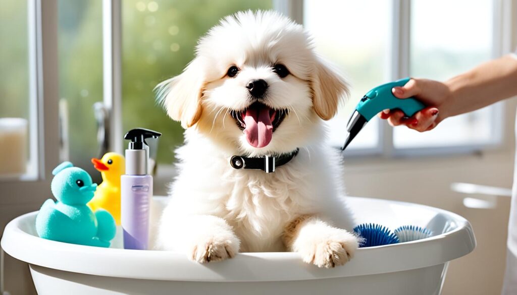 puppy grooming